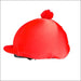 Turfmasters Lycra Hat Silk with PomPom - Red