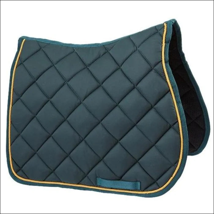 Turfmasters Piped Saddle Cloth - Pony / Green