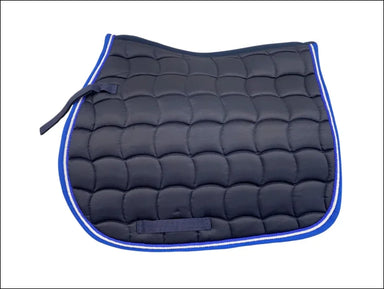 Turfmasters Piped Saddlepad Navy/Blue