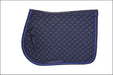 Turfmasters Piped Saddlepad - Navy/Royal Blue / Pony/Cob