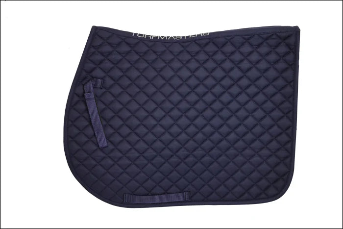 Turfmasters Plain Saddlepad - Navy / Pony/Cob
