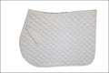 Turfmasters Plain Saddlepad - White / Pony/Cob
