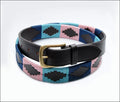Turfmasters Unisex Polo Belt - Aqua/Pink / 65cm / 25mm