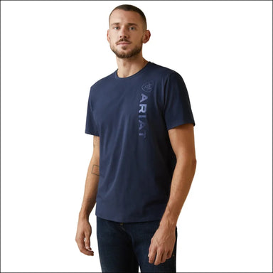 Ariat Vertical Logo T-Shirt - XS / Navy