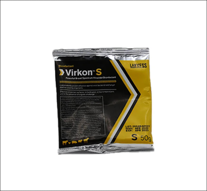 Virkon S Disinfectant - 1 x 50g Sachet - Pet First Aid &