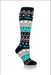 Wetherby Fairisle Heat Holders Long Navy Socks