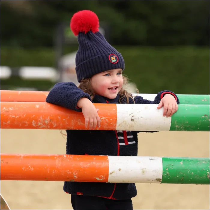 Winnie & Me Child Bobble Hat - Navy