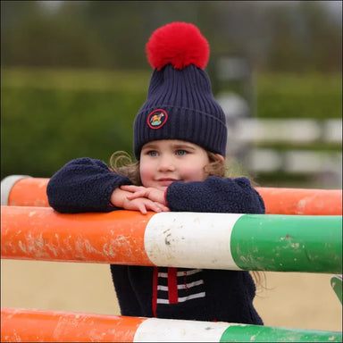 Winnie & Me Child Bobble Hat - Navy