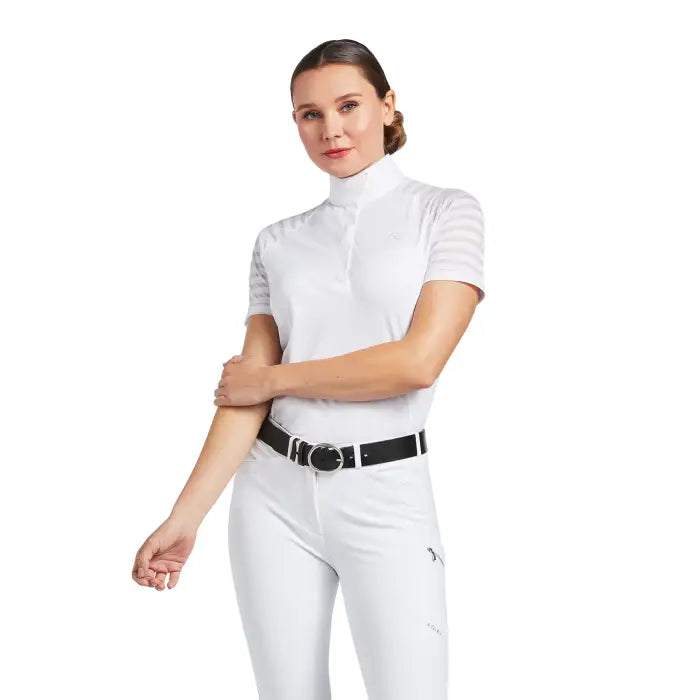 Womens Aptos Vent Show Shirt - Aqua Foam - XS / White
