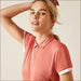 Women’s Bandera 1/4 Zip Short Sleeve Polo - Faded Rose