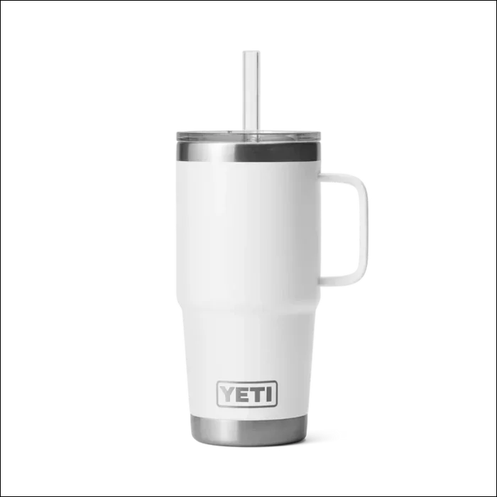 Yeti Rambler 25 OZ Straw Mug - White