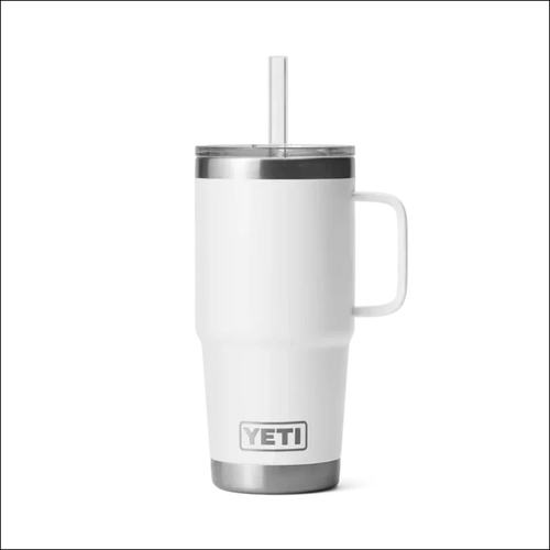 Yeti Rambler 25 OZ Straw Mug - White