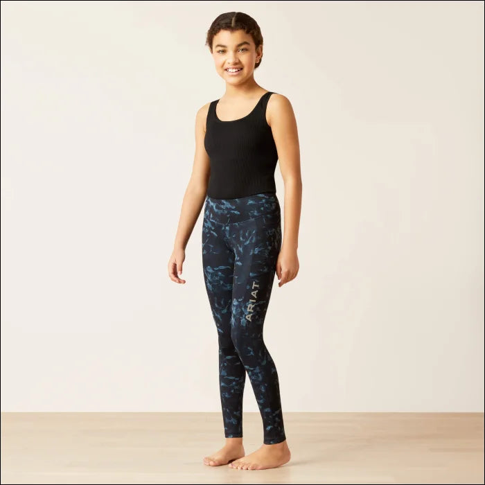 Youth EOS Print FS Tights - Stormy Skies