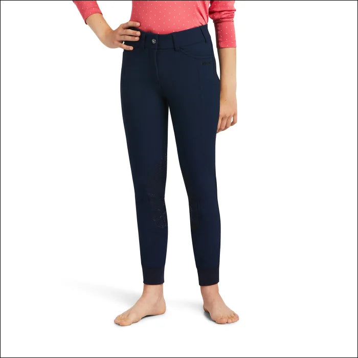 Ariat Youth Prelude Knee Patch Breeches - Navy