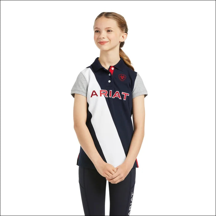 Ariat Youth Taryn Short Sleeve Polo - Team