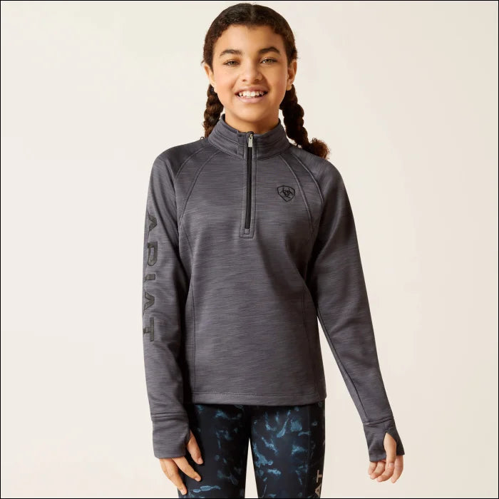 Youth Tek Team 1/2 Zip Sweatshirt - Ebony