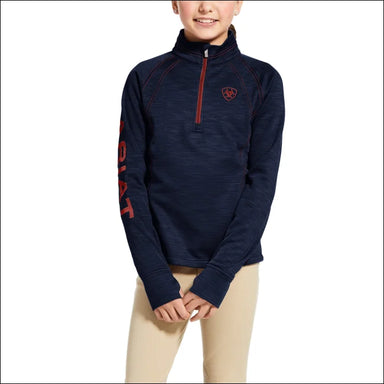 Youth Tek Team 1/2 Zip Sweatshirt - Navy