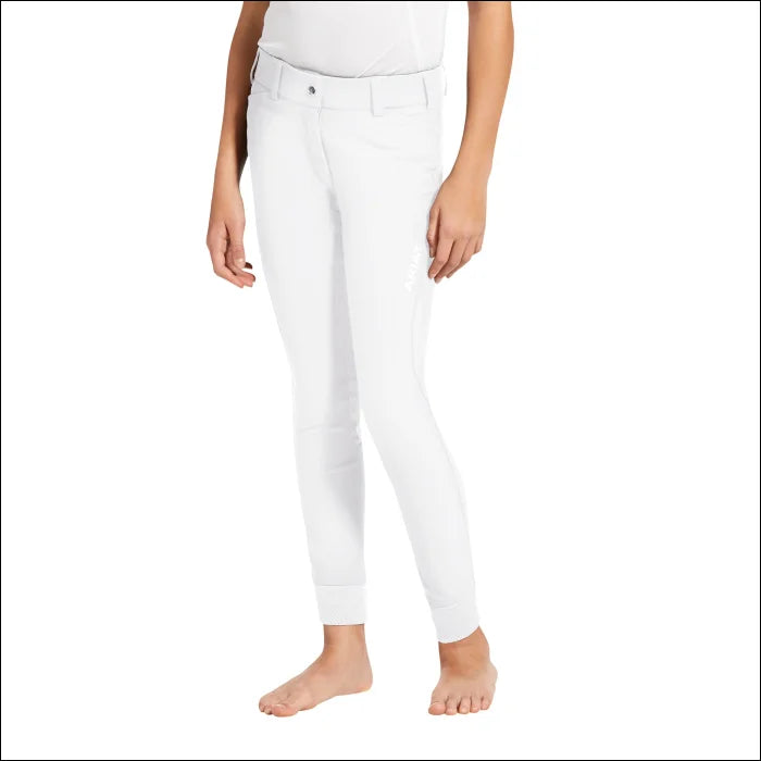 Ariat Youth Tri Factor Grip Full Seat - White