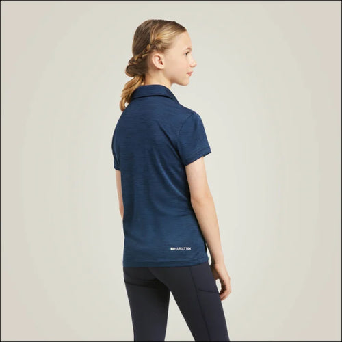 Youth Laguna Short Sleeve Polo - Navy