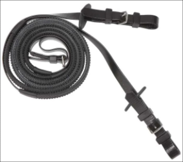 Zilco Synthetic Rubber Reins - 19mm / Black