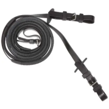 Zilco Synthetic Rubber Reins - 19mm / Black