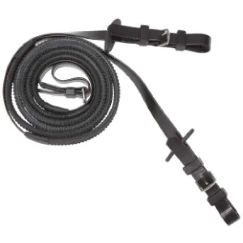 Zilco Synthetic Rubber Reins - 19mm / Black