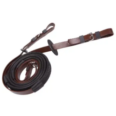Zilco Synthetic Rubber Reins - 19mm / Brown/Black